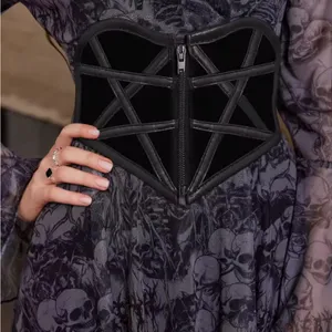 Black Gothic Corset Belt thumbnail 5