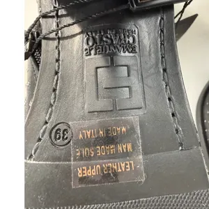 Emanuele Crasto‎ Italy Studded Black Leather Western Ankle Boots Grunge 39 NWT thumbnail 8