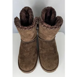 1990s–2000s Lamo Essential Shearling Suede Button Boots 7.5/8 Brown thumbnail 14