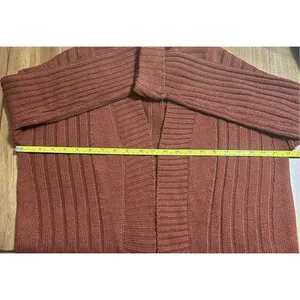 Womens Full Circle Trends Knit Open Cardigan - L Brown thumbnail 7