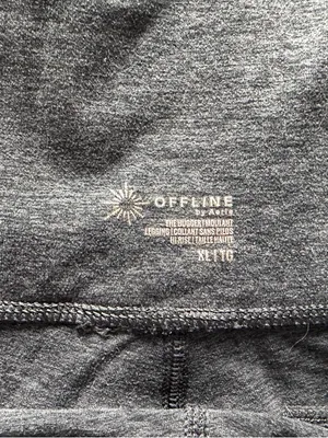 Offline by Aerie High Waisted Gray Leggings with Pockets thumbnail 2
