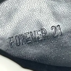 Forever 21 white‎ faux leather with black laces boots size 8 thumbnail 9