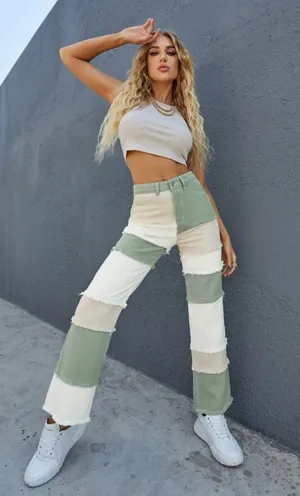 SheIn Patch Work Pants thumbnail 2