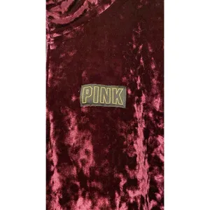 Victoria's Secret PINK REVERSIBLE SHERPA LINED JACKET SHERPA VELVET LARGE thumbnail 3