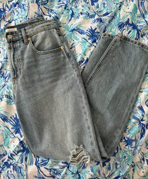 Vestique medium wash mom jeans thumbnail 1