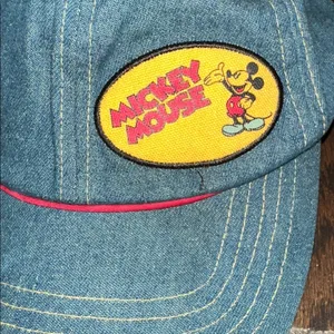 Disney Vintage denim Mickey Mouse cap thumbnail 3