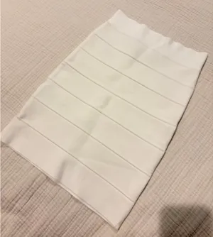 BCBGMAXAZRIA Skirt Bandage White thumbnail 1