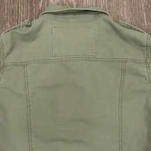 VTG 00s Hollister Co Olive Green Military Utility Jacket Size M Button Up Cotton thumbnail 10