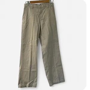 Calvin Klein Jeans Cream Khaki High Rise Straight Leg Pants Size 2 90s thumbnail 4