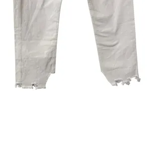 NWT FREE PEOPLE We The Free Maggie Distressed Cotton White Denim Jeans thumbnail 10
