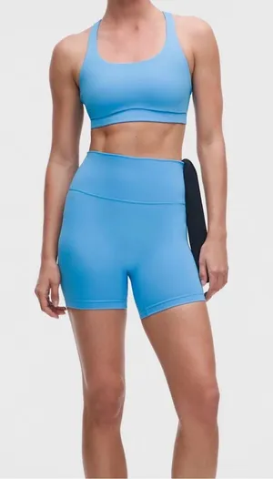 Lululemon Wunder Train No Line High-Rise Short 6" In Ocean Wave Size 8 NWOT thumbnail 1