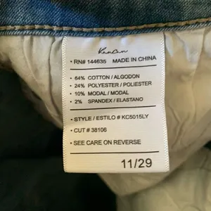 Kancan raw hem distressed medium wash 7/27 normcore jeans thumbnail 2