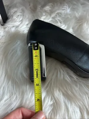 Alfani black chunky heel pointed toe size 6 stylish work wear leather thumbnail 6