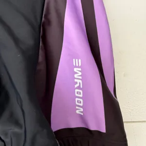 Nooyme Adult Medium Black Purple Cycling Shorts thumbnail 2