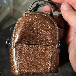 No boundaries mini Glittery copper Mini ankle & wrist Backpack thumbnail 1