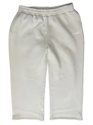 Comfit Uni-Sex Size 2XL Bone Cream Cozy Signature Straight Leg Sweatpants thumbnail 2