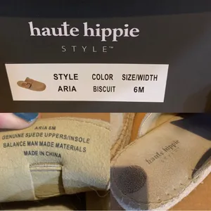 Haute Hippie "Biscuit" Beige "Aria" Suede Clogs With Box (6) thumbnail 11