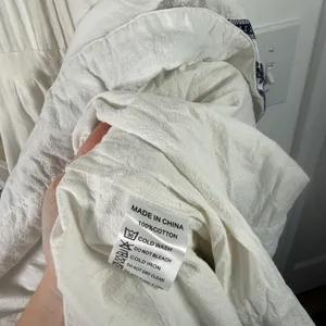 Ivy City Co Santorini White Blue Embroidered Tiered Maxi Dress Boho Womens 2x? thumbnail 6