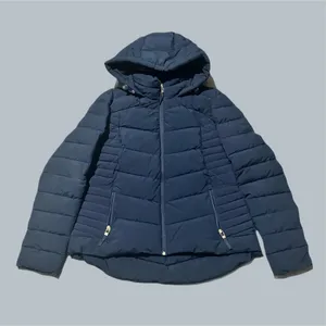 Tommy Hilfiger Women's Jacket Coat Navy Blue Zip Hood Pockets Quilted Packable thumbnail 1