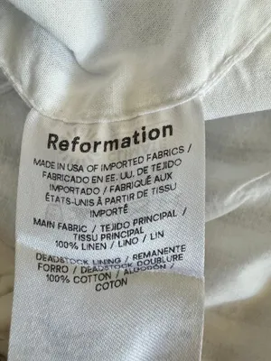Reformation Linen top size small thumbnail 7