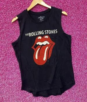 The Rolling Stones Classic Hot Lips Rock Tank Top L thumbnail 1