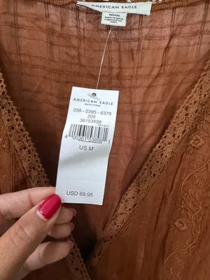 Nwt American Eagle Bohemian Tiered Western Dress thumbnail 10