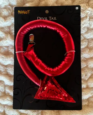 Spirit Halloween Red Sequined Devil’s Tail Costume Accessory thumbnail 1