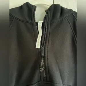 lululemon athletica Scuba Oversized 1/2 Zip Hoodie Black -Size XL/XXL thumbnail 5