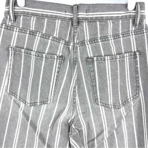 PacSun Gray Double Stripe High Waisted Straight Leg Jeans‎ 27 thumbnail 4