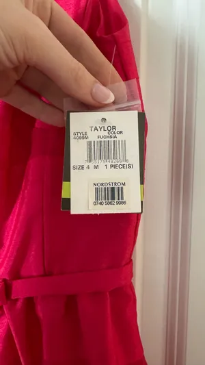 Fuscia Dress Red Size 4 thumbnail 3