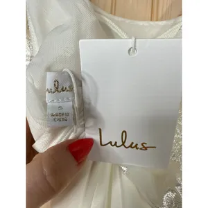 NWT Lulus Positively Romantic White Sheer Mesh Embroidered Maxi Dress Bridal S thumbnail 11