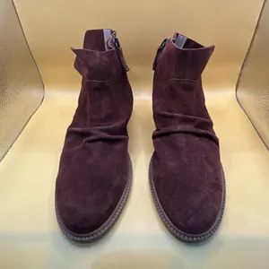 Kelsi Dagger Brooklyn Ego Ankle Boots Women’s 8.5 Brown Suede Zip Boho Western thumbnail 3