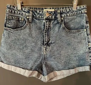 tgla women’s denim shorts, medium wash thumbnail 1