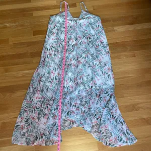 Women’s Chiffon Floral Maxi Dress Size 46 Boho Flowy Sleeveless Summer Dress thumbnail 7