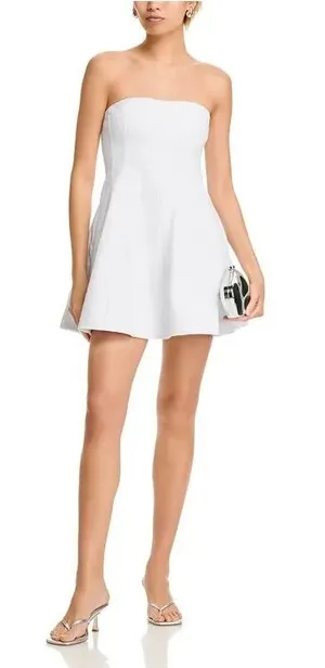 AQUA Strapless Paneled Mini Dress thumbnail 1