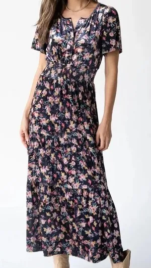 Natural Life Bella Velvet Maxi Dress Small Dark Feminine Whimsigoth Bohemian thumbnail 1