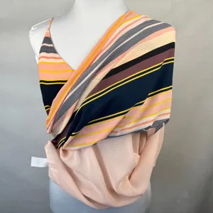 Loft Women Sz M Camisole Strappy Cami Multi Color Boho Horizontal Stripes thumbnail 5