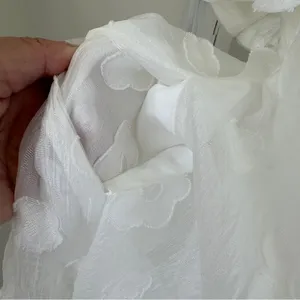 Lizard Thicket Lyn Burches White Flutter Sleeve Ruffled Mini Dress Size Small thumbnail 11