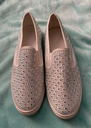 David's Bridal Sparkly Sequin Sneakers thumbnail 3