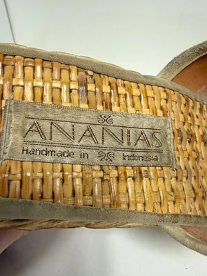 *RARE* Vintage Ananias Rattan Sandals thumbnail 12