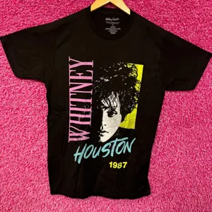 Whitney Houston 1987 Alternate Album Art Dance Pop Tee M thumbnail 1