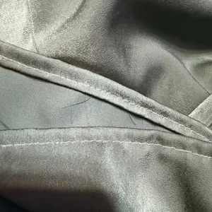 VICI Women Olive Green Satin Wide Leg Belted Pleated Trousers Size Small thumbnail 7
