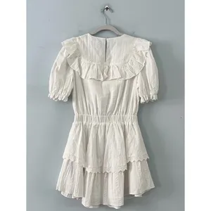 Free‎ The Roses Ruffle Dress Lace White Cottage Core Prairie Mini NWT Size Small thumbnail 3
