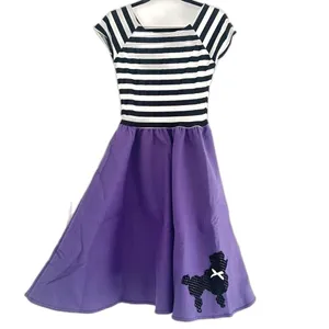 Charades 50’s Poodle Skirt Costume Halloween NEW Size Medium Purple thumbnail 2