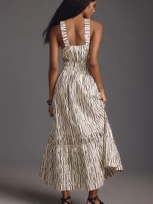 Anthropologie The Somerset Maxi Dress: Poplin Halter Edition size large thumbnail 2