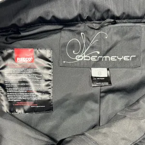 Obermeyer Women Metallic Grey Black Ski Snow Pants RECCO Size 8 Cargo Insulated thumbnail 7