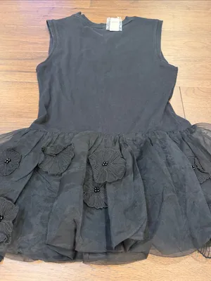 By Anthropologie Black Floral Peplum Top Size Medium NWT - C61-090 thumbnail 10