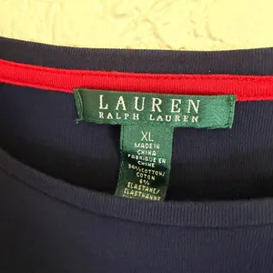 Lauren‎ Ralph Lauren Top Womens XL Navy Blue Long Sleeve Cotton Blend Casual thumbnail 5