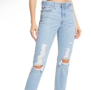 Levi's Wedgie Icon Fit Ripped High Waist Straight Leg Jeans Luxor Found Out 28 thumbnail 2