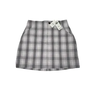 Hollister Ultra High-Rise Plaid Mini‎ Skirt Lavender Purple Grey Small NWT thumbnail 4